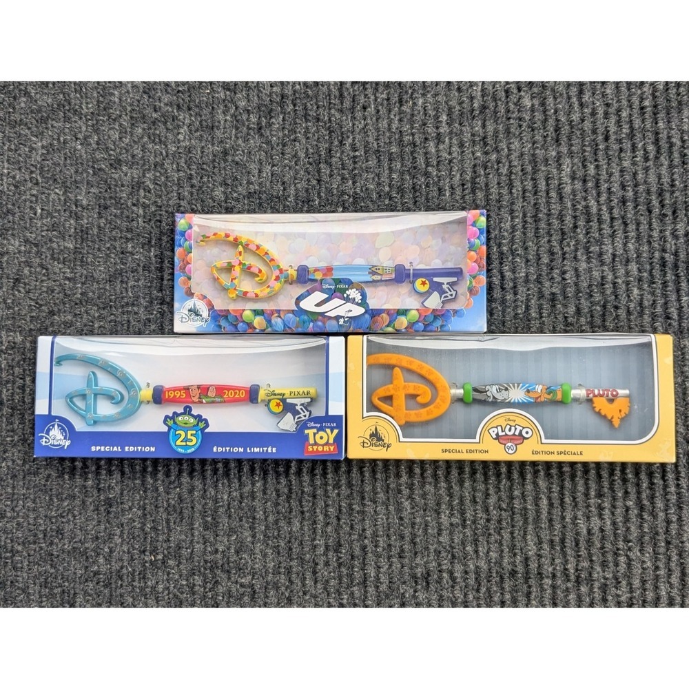 Lot of 3 DISNEY Collectible Keys Gift Holidays Stocking Stuffer